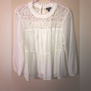 Torrid White Lace Women's Top